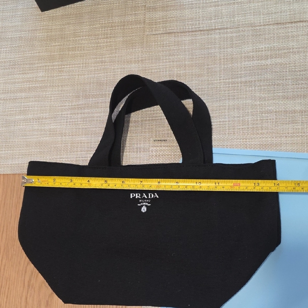PRADA Mini Tote Bag Novelty Blavk Limited Edition - Picture 4 of 9